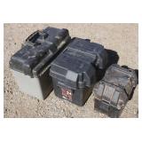 (3) Plastic Battery Boxes