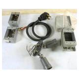 Box of Assorted Electrical Supplies