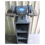 Baldor Bench Grinder on Pedestal/Shelf