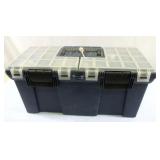 Plastic Tool Box Full of Tools & Hardware
