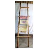 HMD Wood Deco Ladder & Woven Rug
