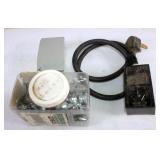 Box of Assorted Electrical Supplies