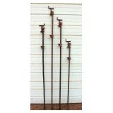 (4) 3/4" Pipe Clamps