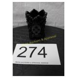 Fenton Dark Purple Hobnail Toothpick Holder