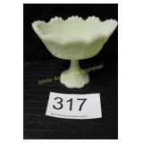 Fenton Custard U/V Pedestal Compote