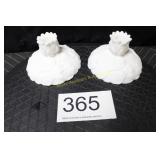 Fenton WMG Satin Waterlily Candlestick Holder