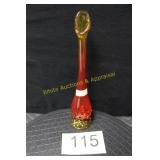 Fenton Hobnail Amberina Swung Bud Vase
