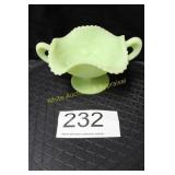 Fenton Lime Sherbert Satin Candy Dish