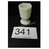Fenton Custard Satin U/V Toothpick Holder