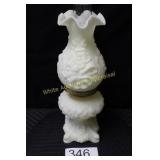 Fenton Custard U/V Hurricane Oil Lamp
