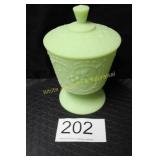 Fenton Lime Sherbert Satin Wild Strawberry Compote