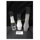 (3) Fenton Glass Chimneys