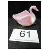 Fenton Rosalene Swan Dish