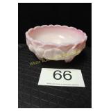 Fenton Rosalene 3 Footed Shallow Bowl