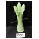 Fenton L/S Satin Diamond Ribbed Swung Vase