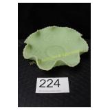 Fenton Lime Sherbert Cherry Print Fruit Bowl