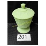 Fenton Lime Sherbert Satin Wild Strawberry Compote