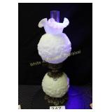 Fenton Custard U/V "Gone With The Wind" Lamp