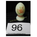 Fenton Custard Egg on Pedestal