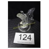 Fenton Clear Butterfly Ring Holder