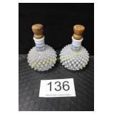 Fenton Moonstone Opalescent Hobnail Perfume