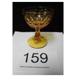Fenton Colonial Amber Thumbprint Champagne