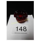Fenton Ruby Red Hobnail Double Crimped Edge Vase