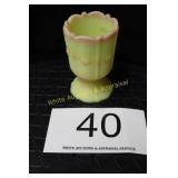 Fenton Burmese Glass Match/Toothpick Holder