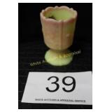 Fenton Burmese Glass Match/Toothpick Holder