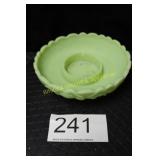 Fenton Lime Sherbert Satin Water Lily Ashtray-Bowl
