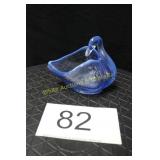 Fenton Blue Swan Dish
