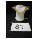 Fenton Amber Crest Top Hat Shaped Vase