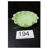 Fenton Lime Sherbert U/V Berry Bowl