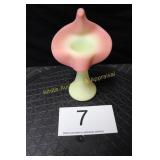 Fenton Burmese Glass Saturn Jack in the Pulpit Vas