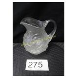 Fenton Crystal Velvet Water Lily Pitcher