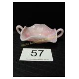 Fenton Rosalene Candy Dish w/Butterfly