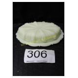 Fenton Custard U/V Cactus Butter Dish