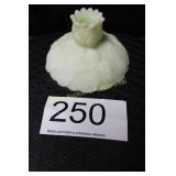 Fenton Custard Water Lily Candle Holder