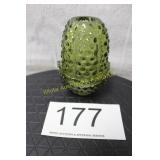 Fenton Colonial Green Hobnail 2 Pc. Fairy Lamp