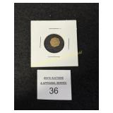 1858 "California Gold" Fractional Miniature Replic