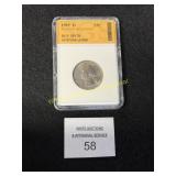 1985 "S" Washington Quarter Graded MS70