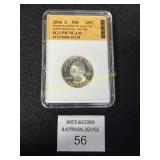 2008 "S" - 90% Silver Quarter Graded PR70CAM