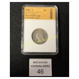 1987 "S" Washington Quarter Graded PR70CAM