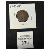1864 2 Cent
