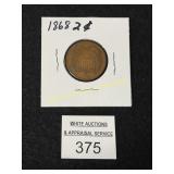 1868 2 Cent