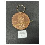 Large Abe Lincoln Key Chain - 3 1/8"