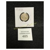 Buffalo Nickel - 1938 - "D" - Better Shape - Full