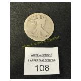 90% Silver - Walking Liberty Half Dollar - No Date