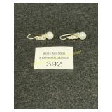 Earrings - Pearl - CZ - .925 Marked Sterling