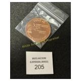 Colt 1873 Single Action Army - 1 Oz. - .999 Copper